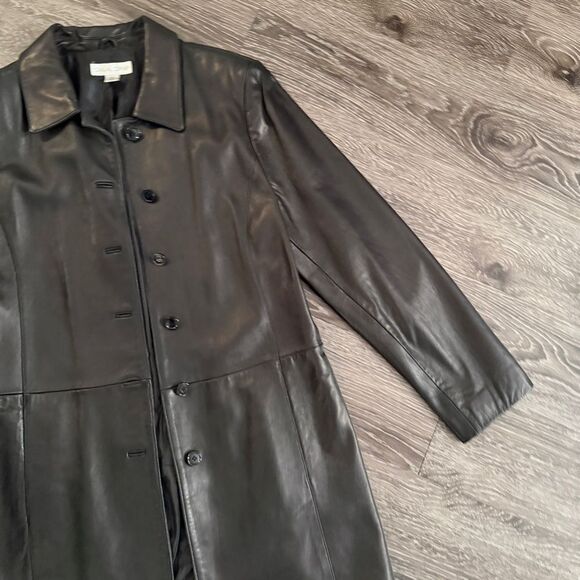 Casual Corner Vintage Leather Jacket - Picture 4 of 11